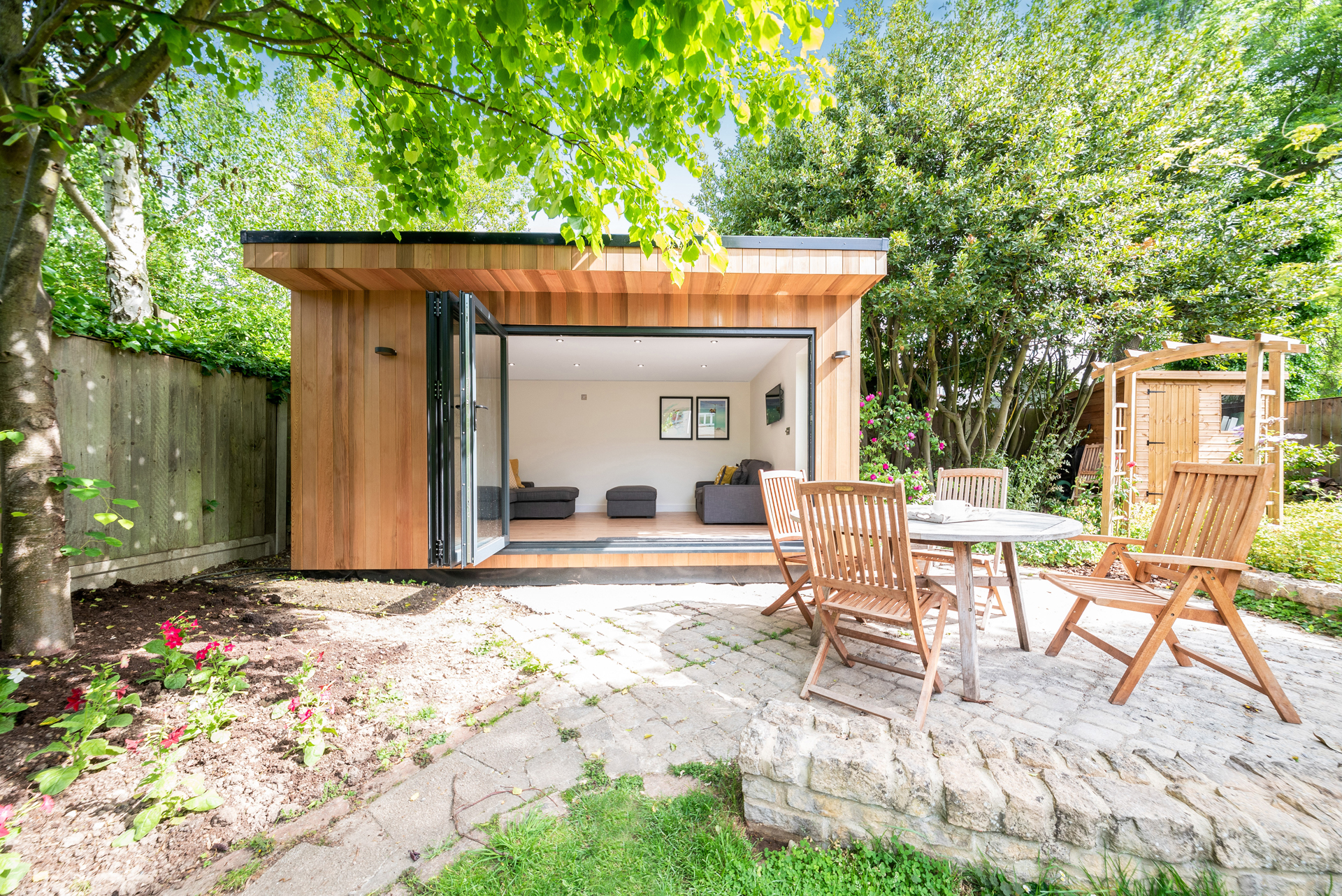 luxury cedar clad garden room