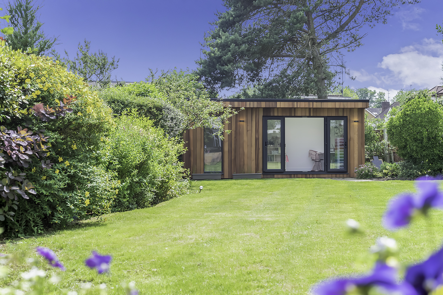 Cedar clad garden room in Essex