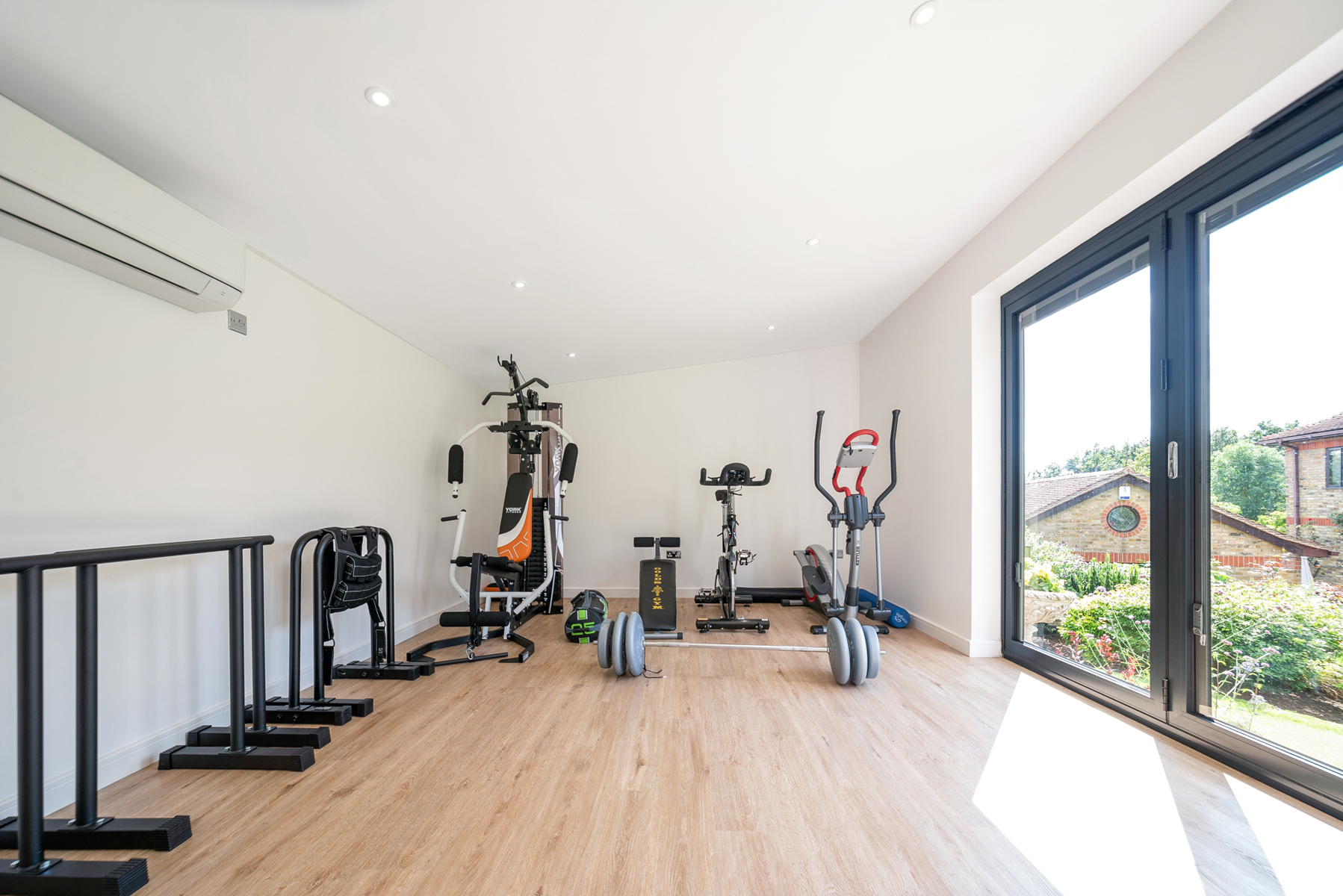 Luxury garden room gym in Essex