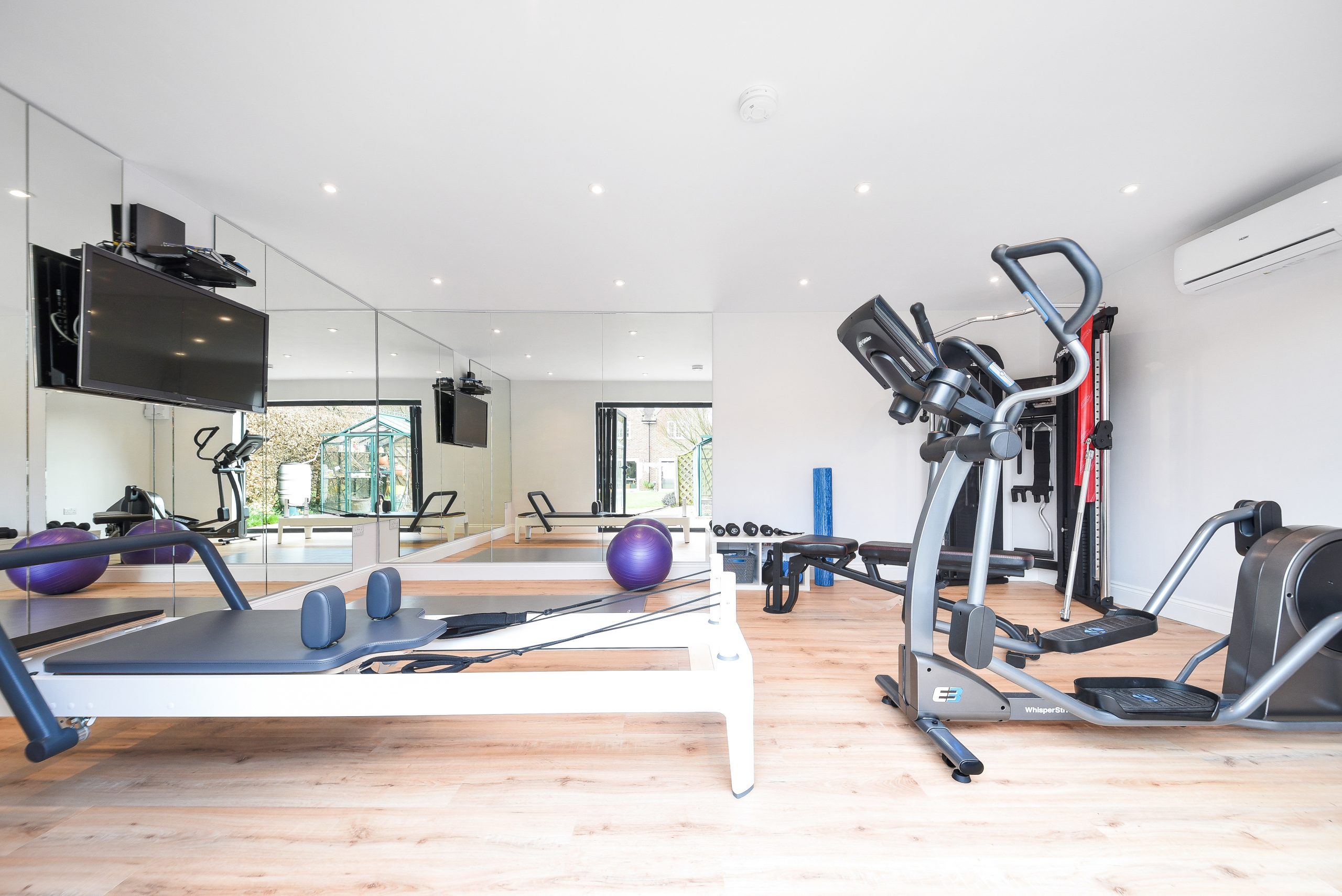 Luxury garden gym and fitness studio