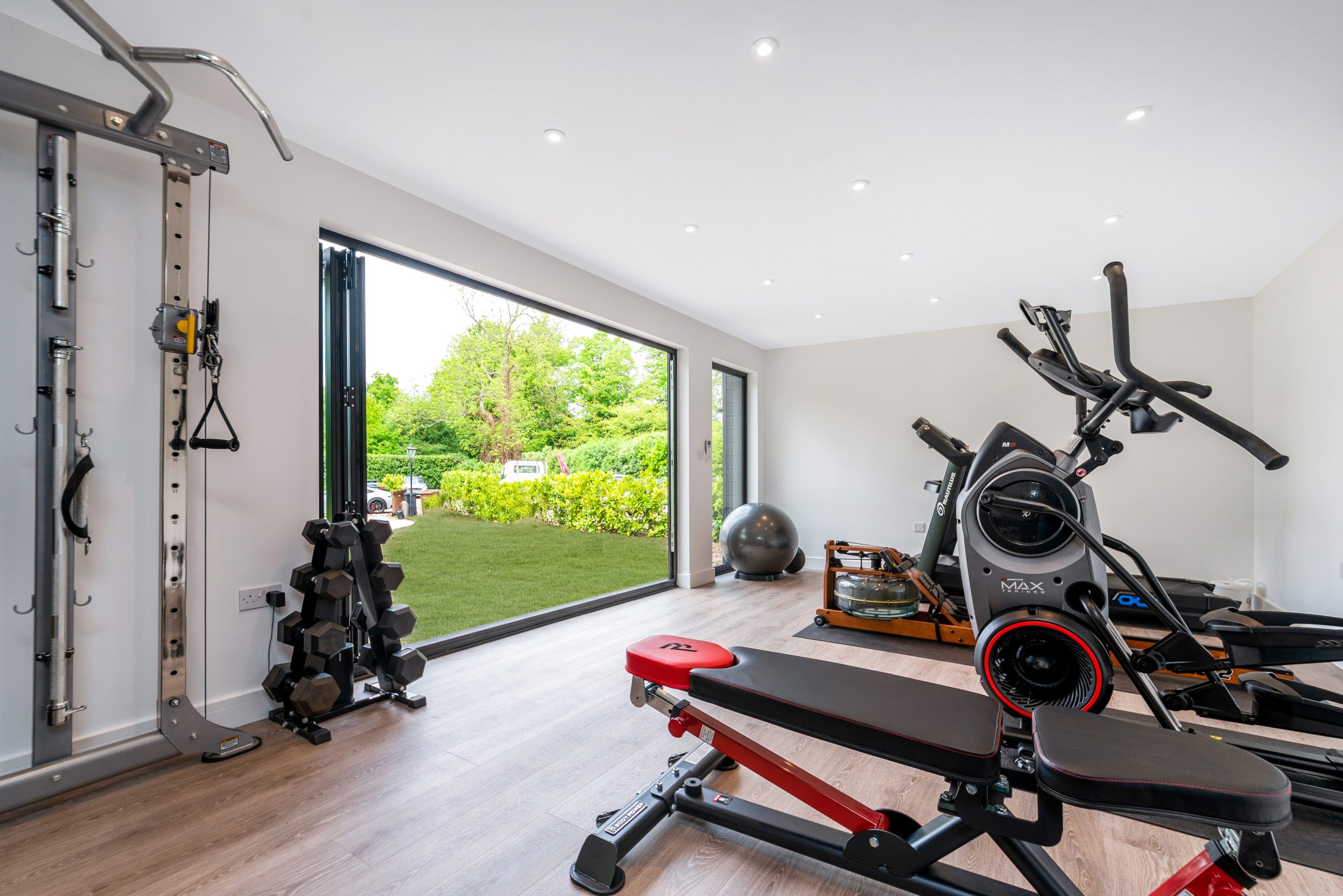 Luxury garden gym and fitness studio