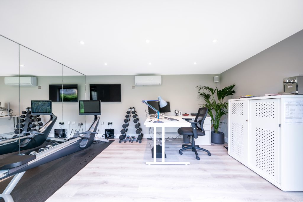 garden room office and gym