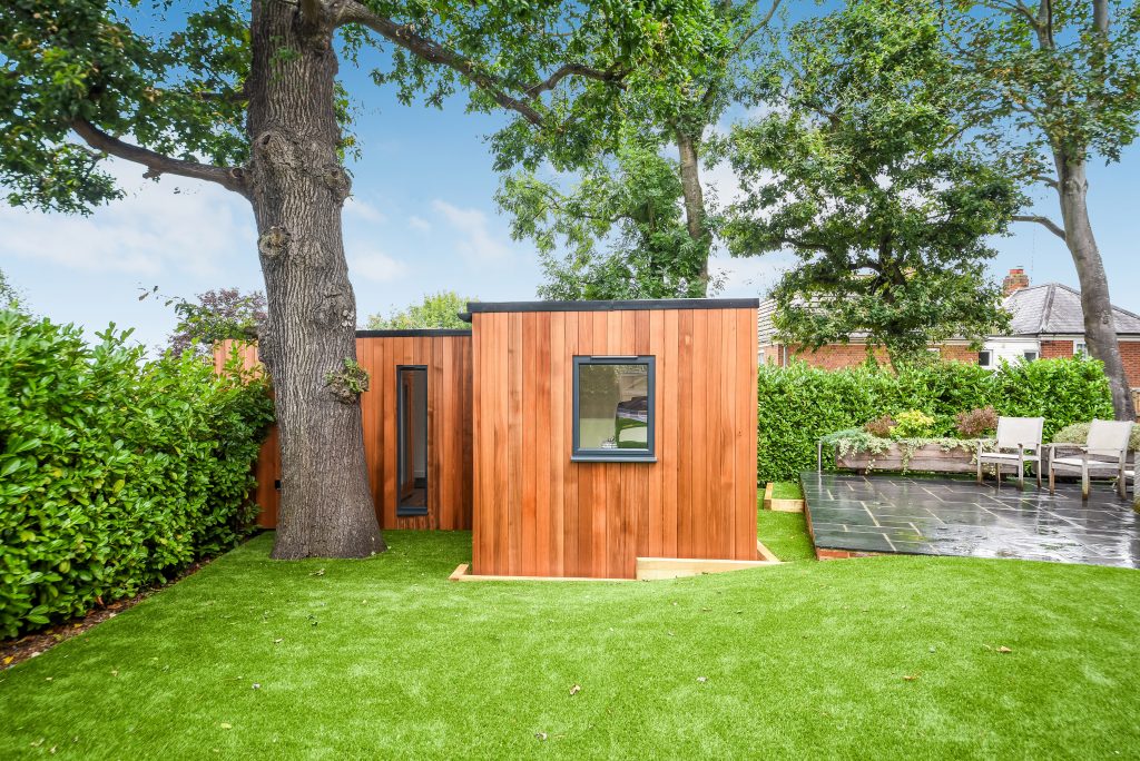 l-shaped garden room