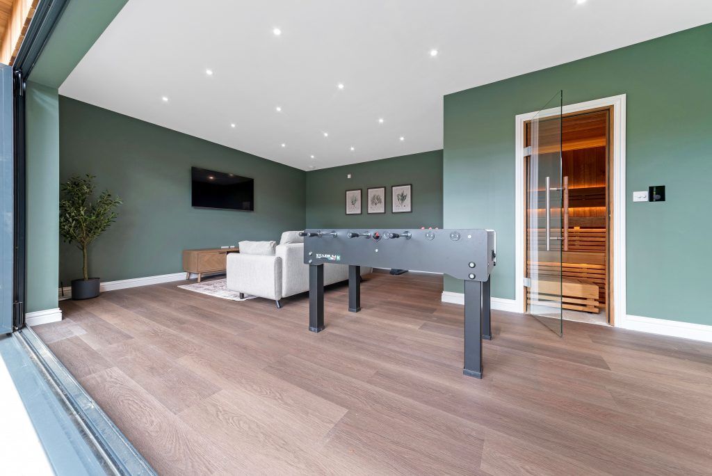 large bespoke garden room