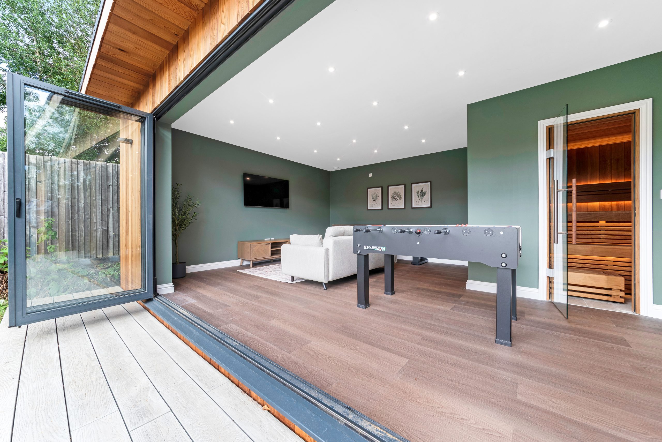 relaxing garden room