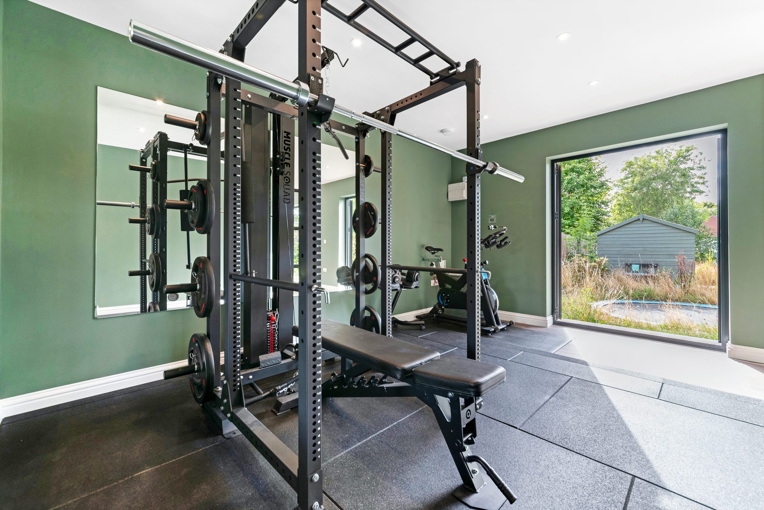 garden room with fitnerss studio