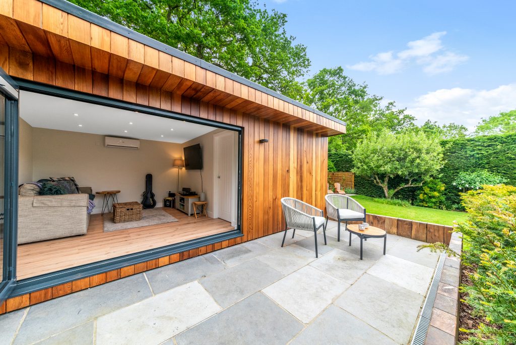 cedar clad Essex garden room