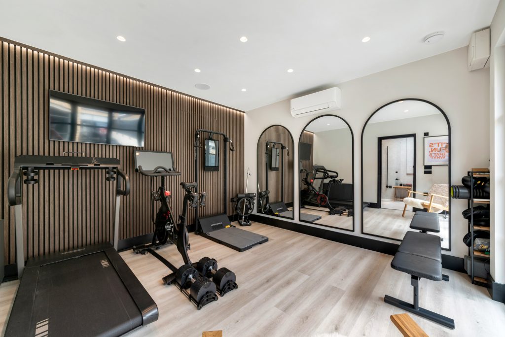 Luxury gym and sauna garden room in Balham South West London
